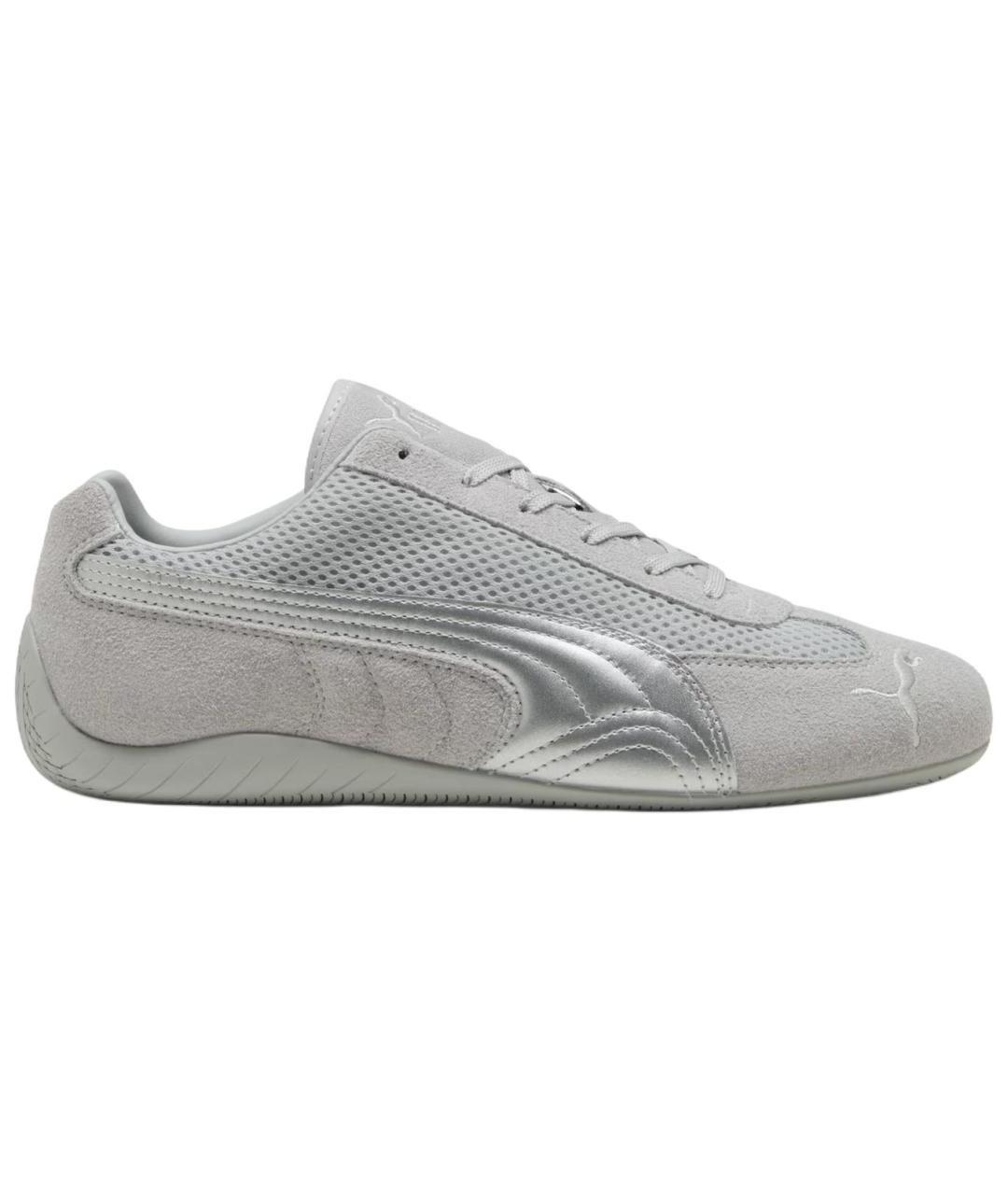 PUMA Серые кожаные кроссовки, фото 1