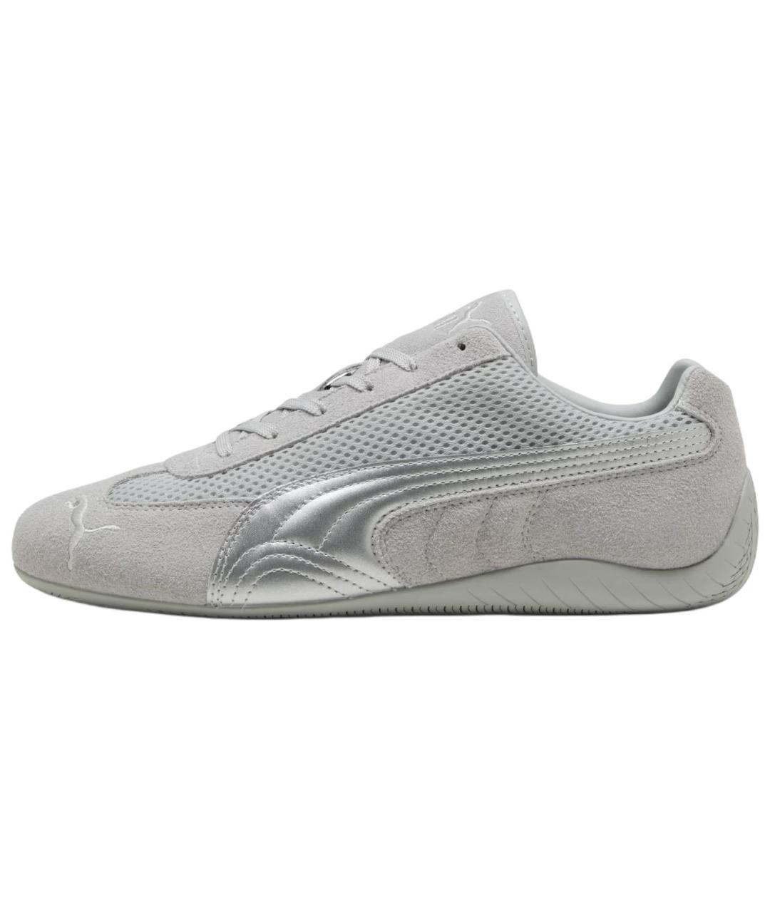 PUMA Серые кожаные кроссовки, фото 4
