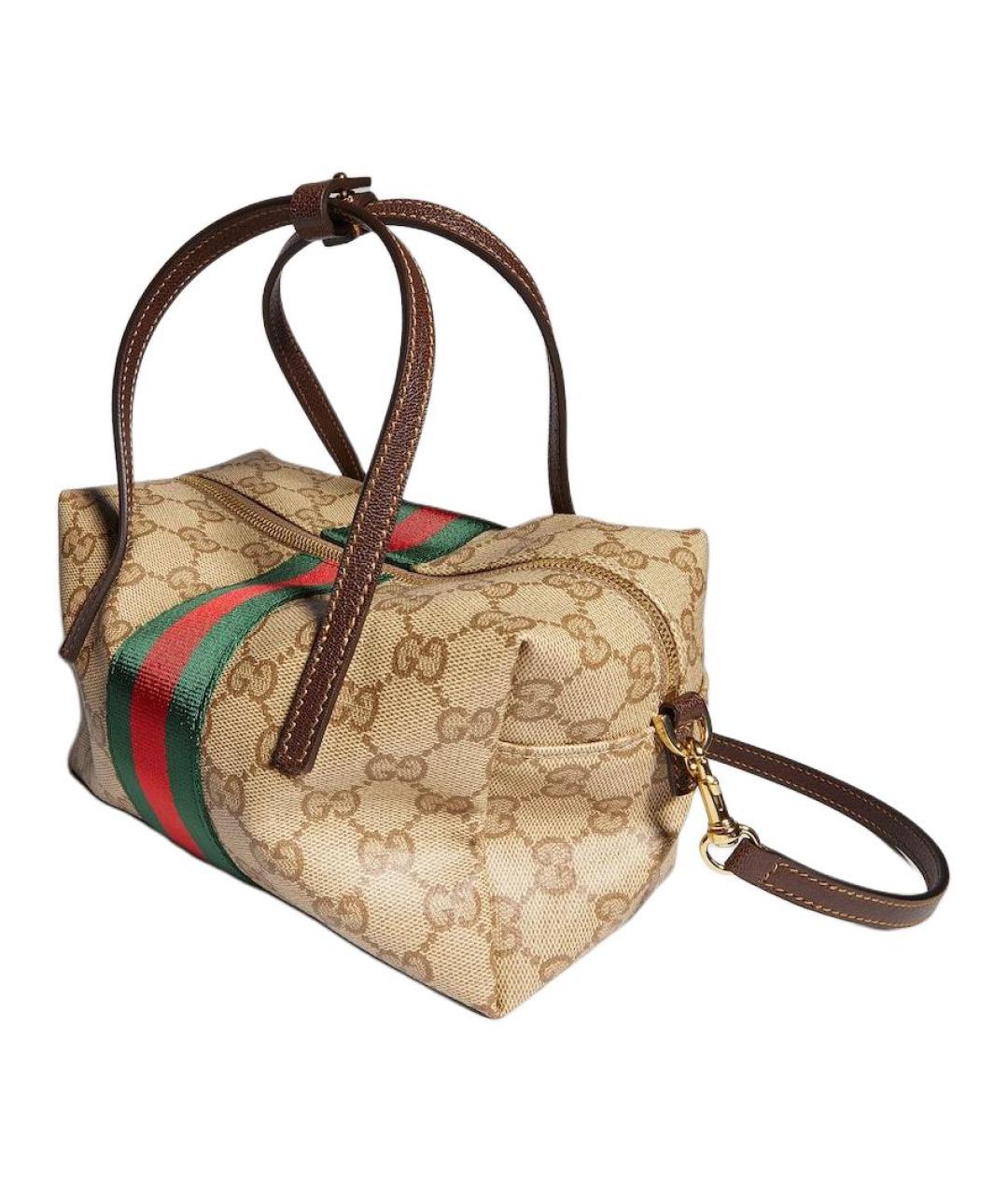 GUCCI Коричневая канва сумка через плечо, фото 2