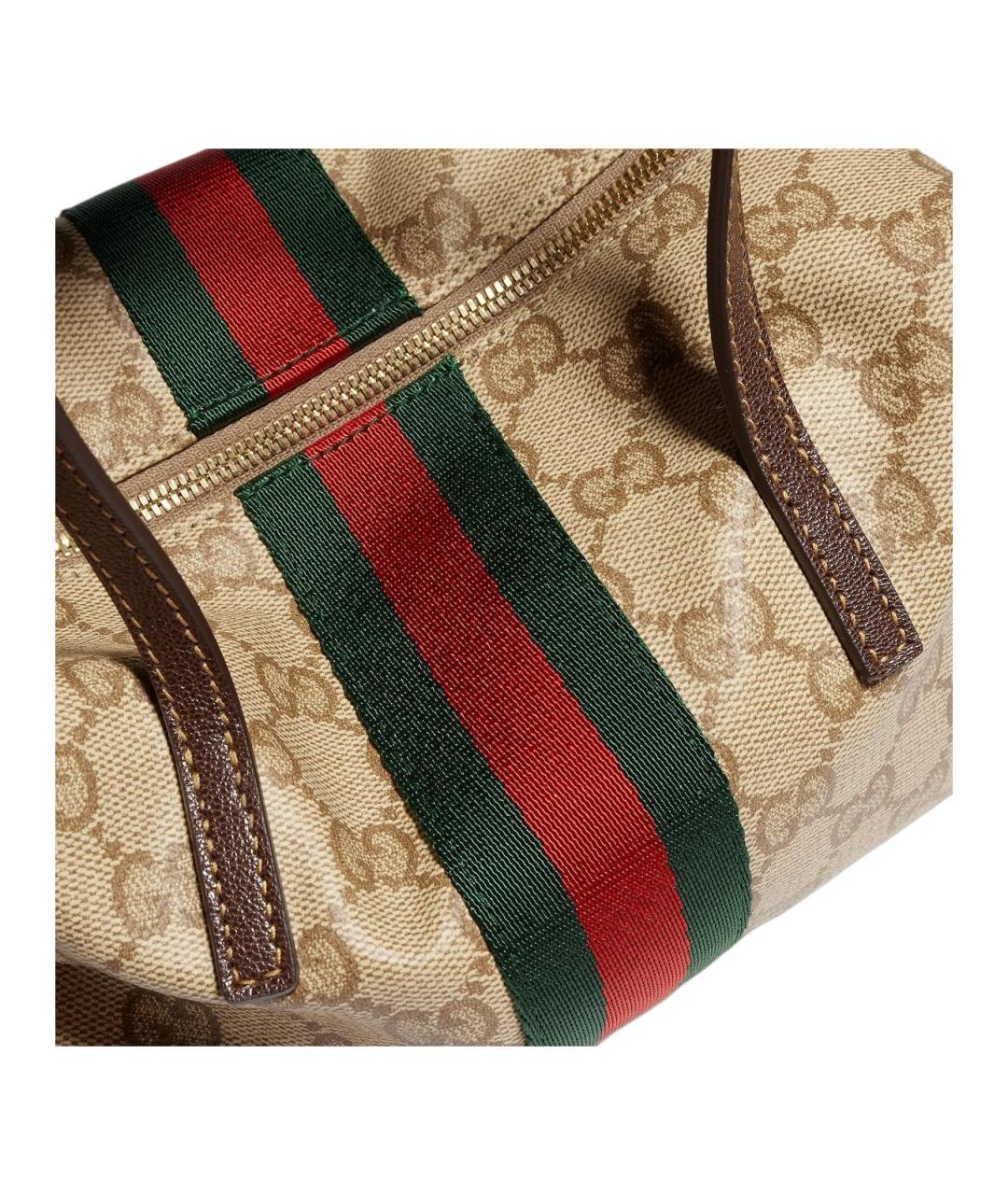 GUCCI Коричневая канва сумка через плечо, фото 5