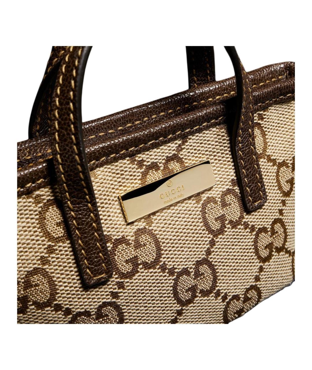 GUCCI Бежевая сумка с короткими ручками, фото 5