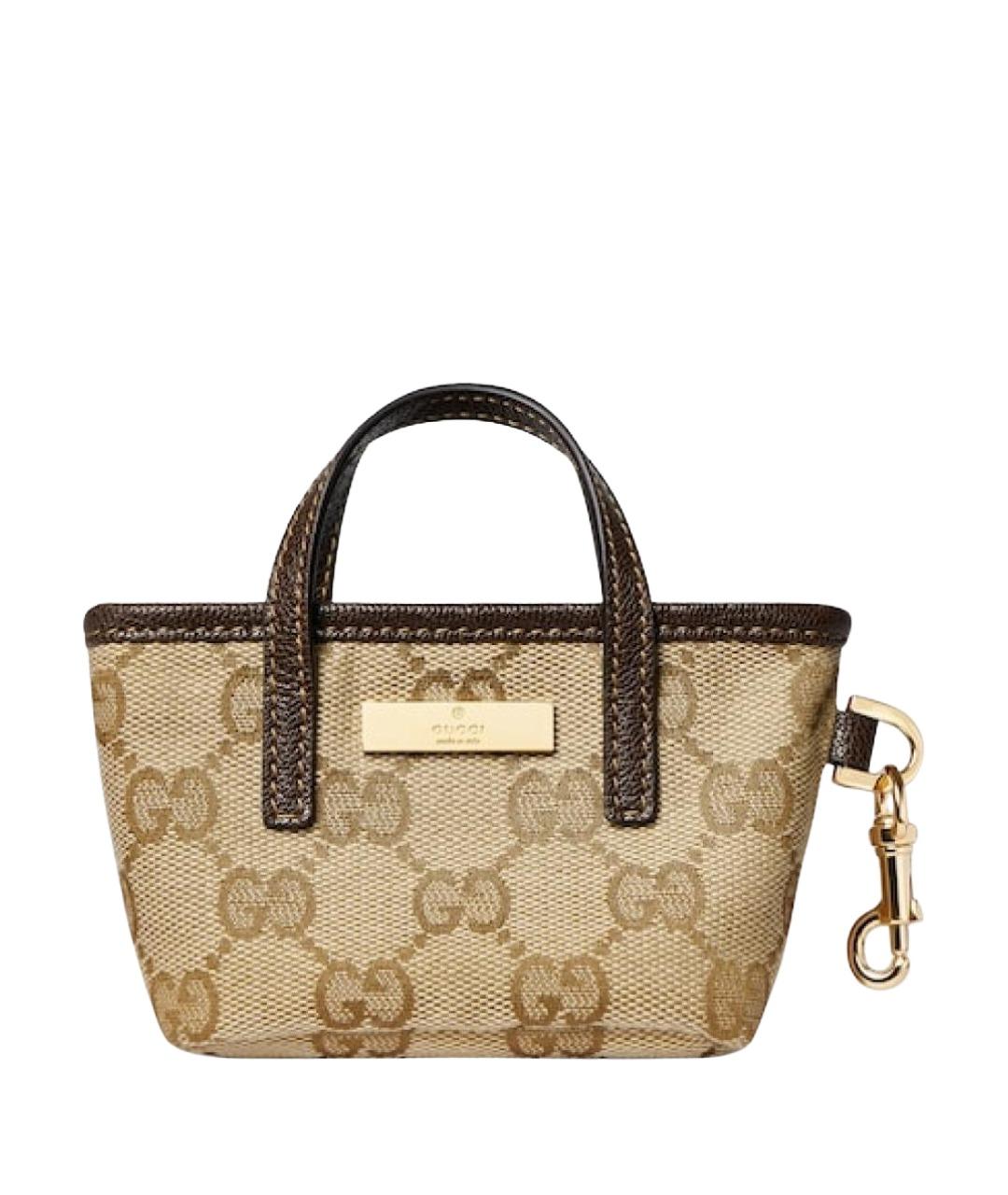 GUCCI Бежевая сумка с короткими ручками, фото 1