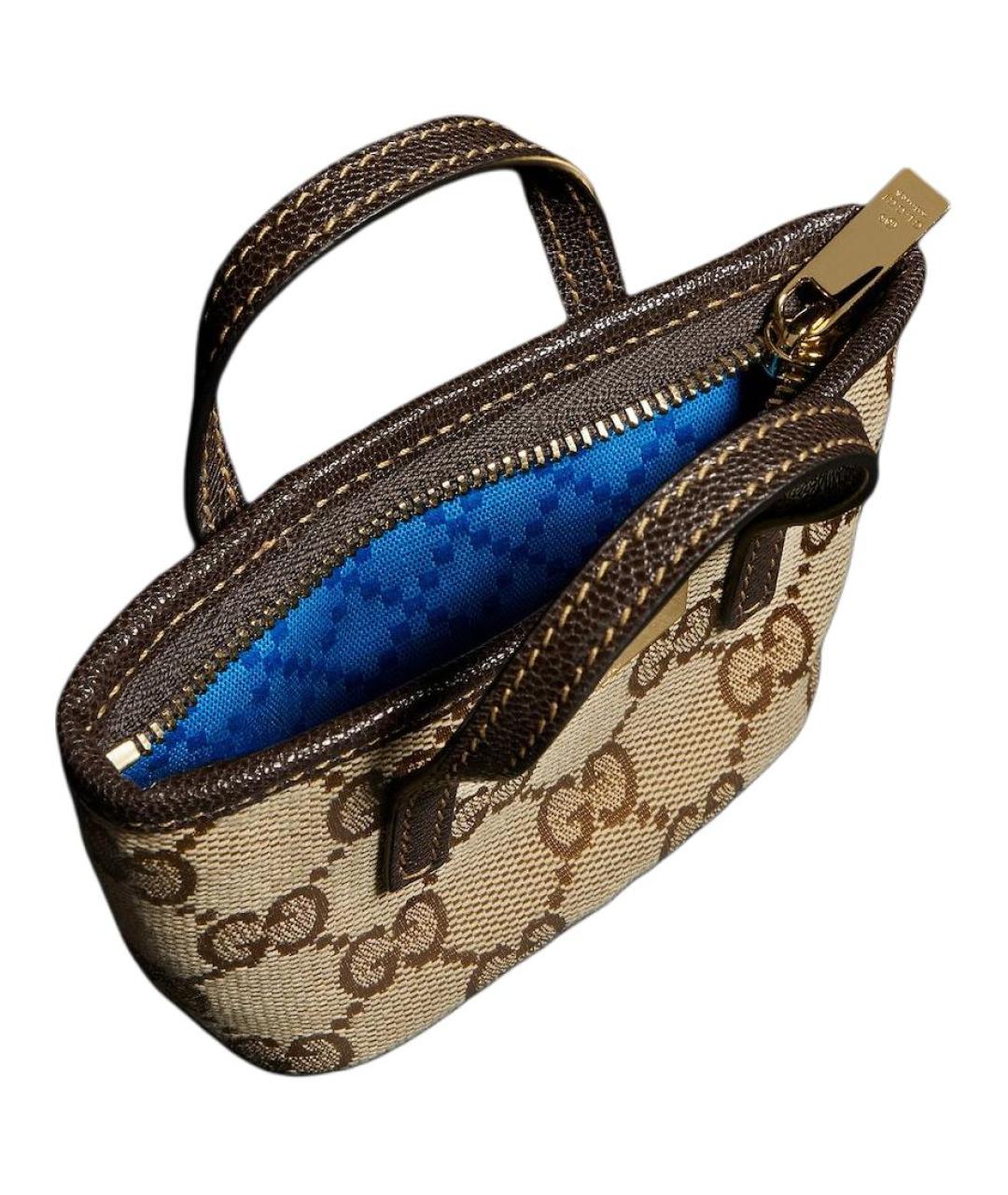 GUCCI Бежевая сумка с короткими ручками, фото 3