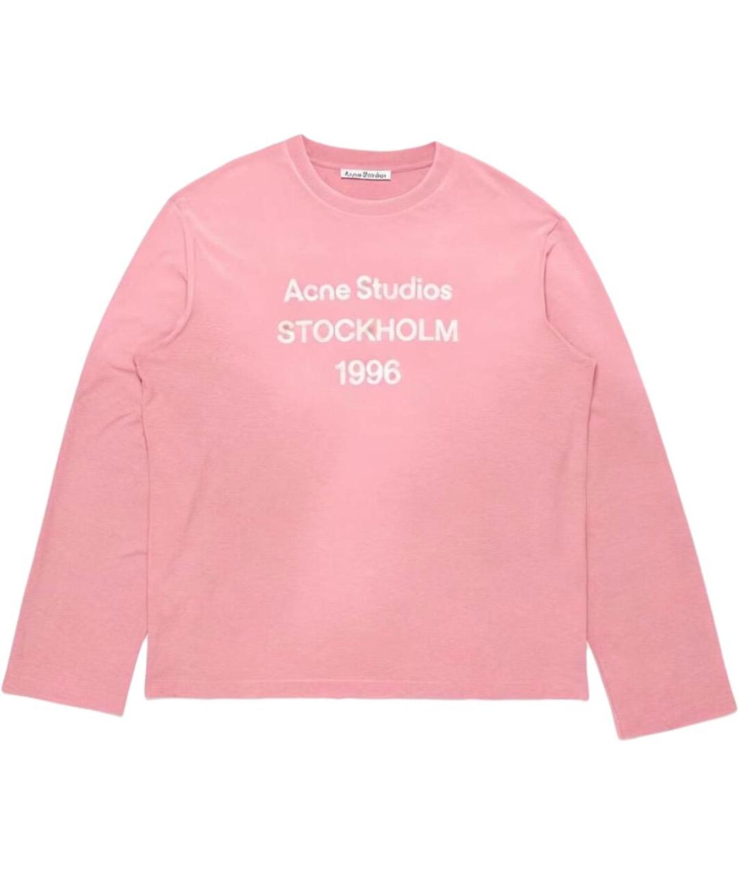 ACNE STUDIOS Розовая хлопковая футболка, фото 1