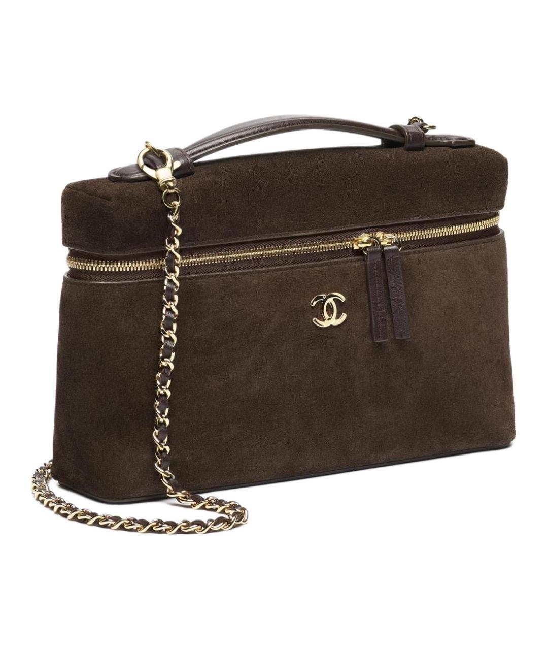 CHANEL Коричневая косметичка, фото 2