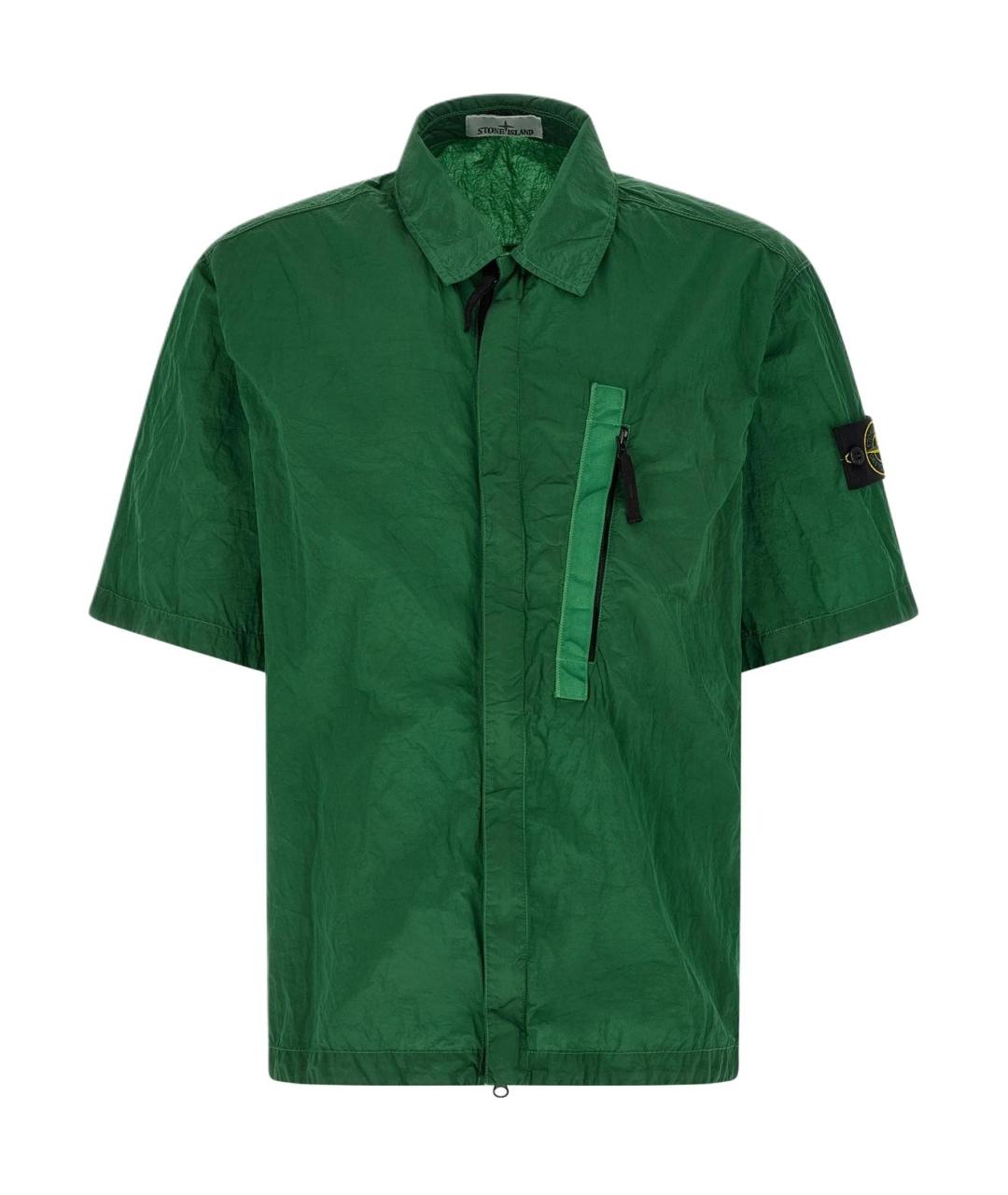 STONE ISLAND Зеленая классическая рубашка, фото 1