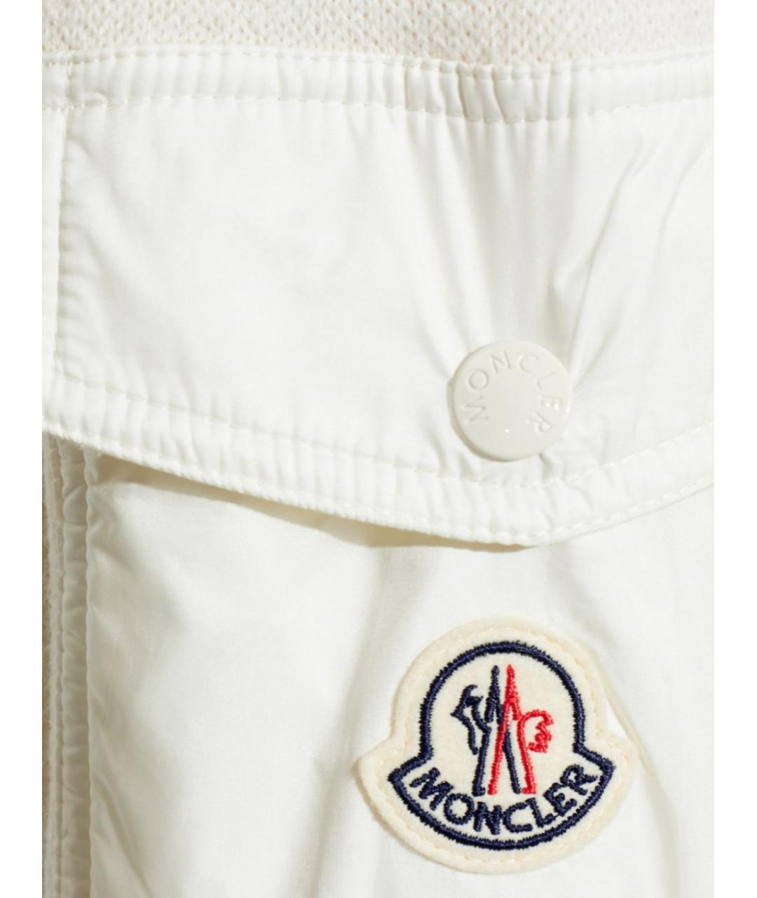 MONCLER Белый шерстяной джемпер / свитер, фото 2