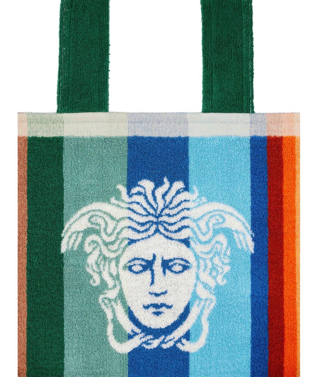 VERSACE Мульти тканевая пляжная сумка, фото 2