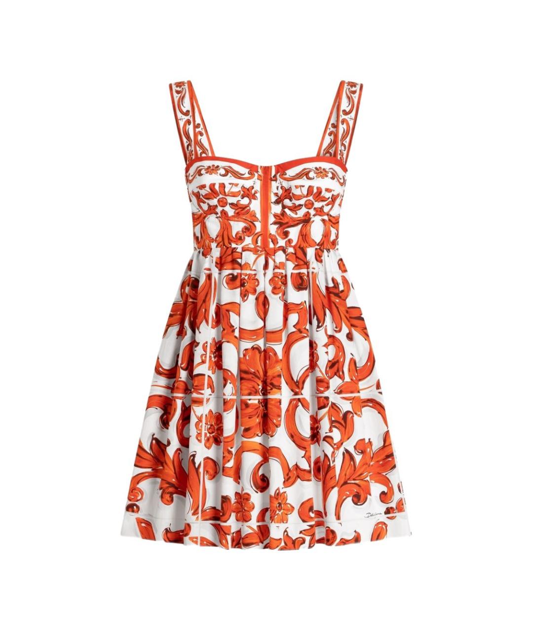 DOLCE&GABBANA Мульти хлопковый сарафан, фото 1