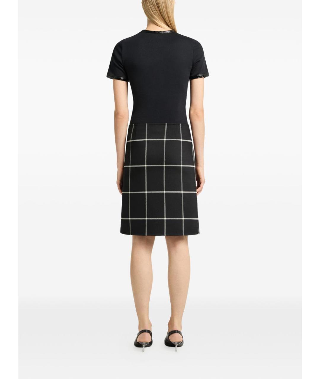 COURREGES Черная хлопковая футболка, фото 3