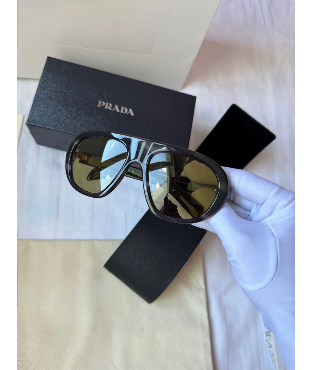 PRADA Мульти пластиковые солнцезащитные очки, фото 3