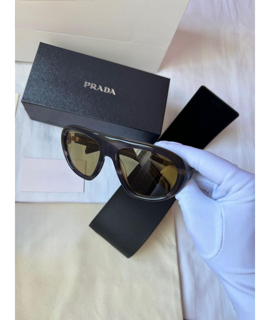 PRADA Мульти пластиковые солнцезащитные очки, фото 4