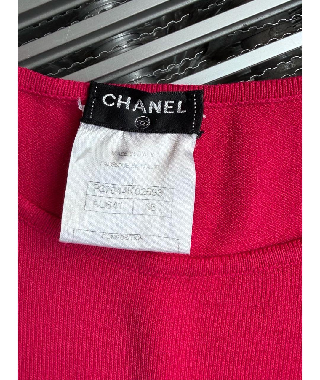 CHANEL Фуксия повседневное платье, фото 3