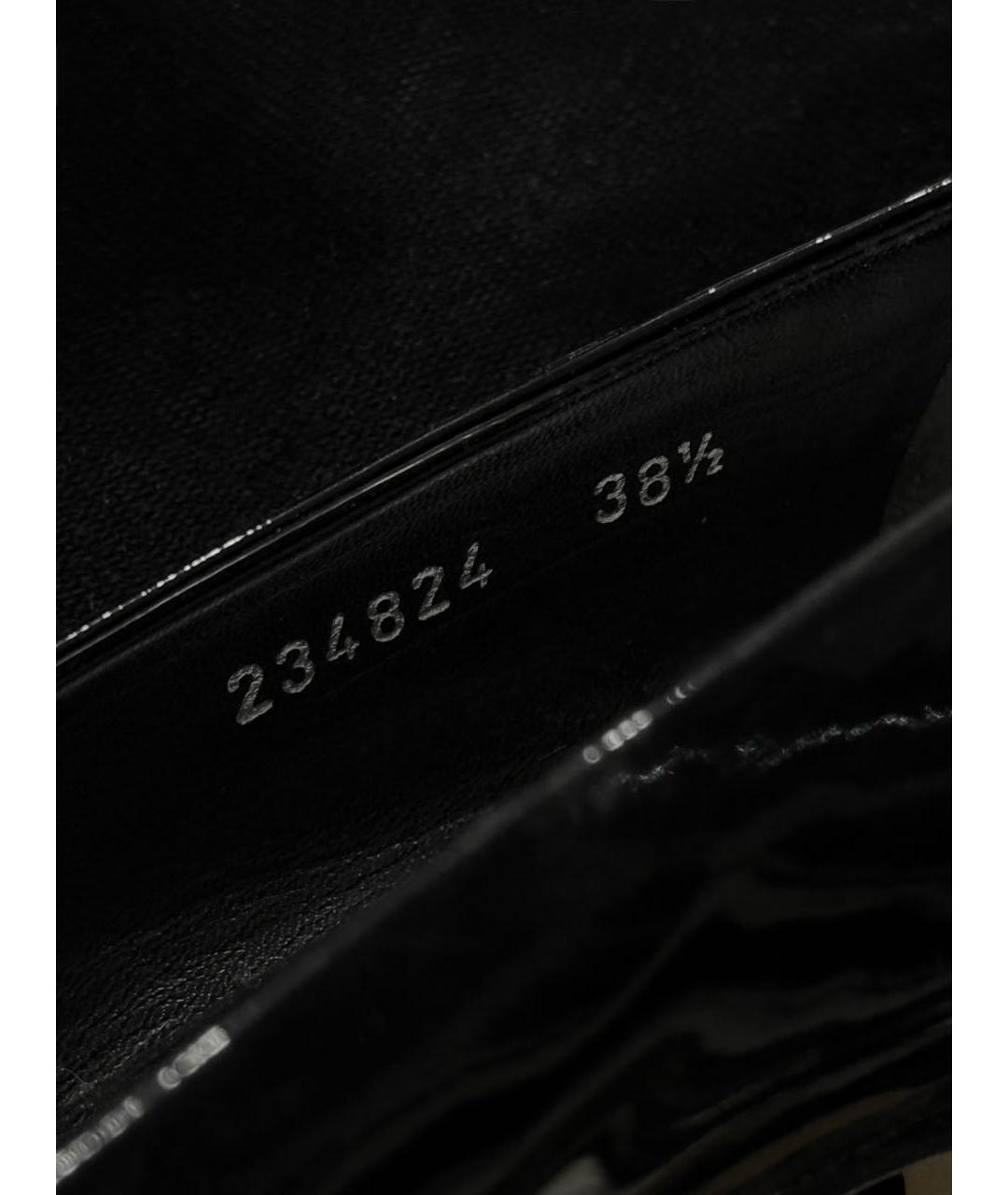 GUCCI Черные ботильоны из лакированной кожи, фото 5