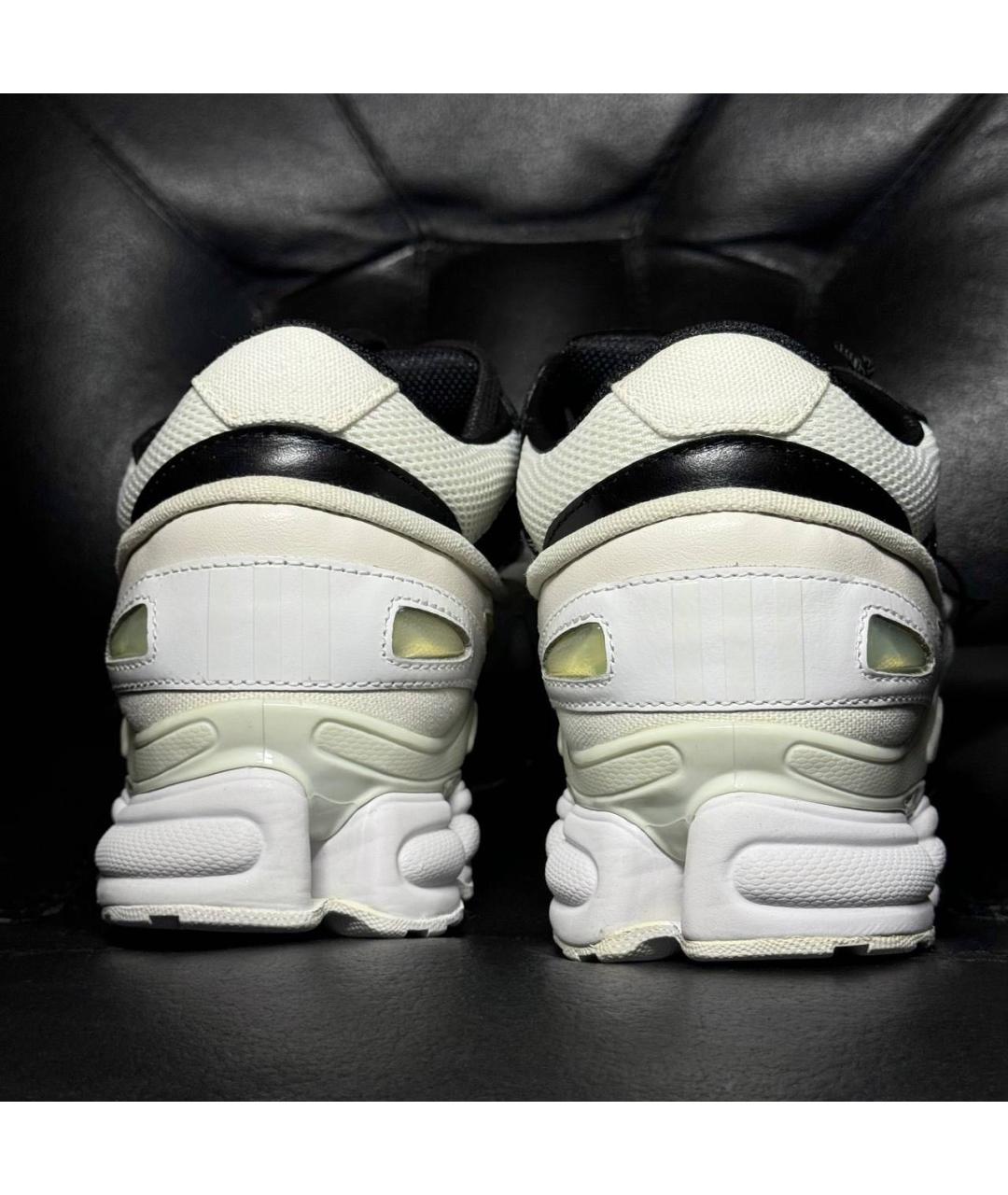 ADIDAS X RAF SIMONS Белые кожаные низкие кроссовки / кеды, фото 2