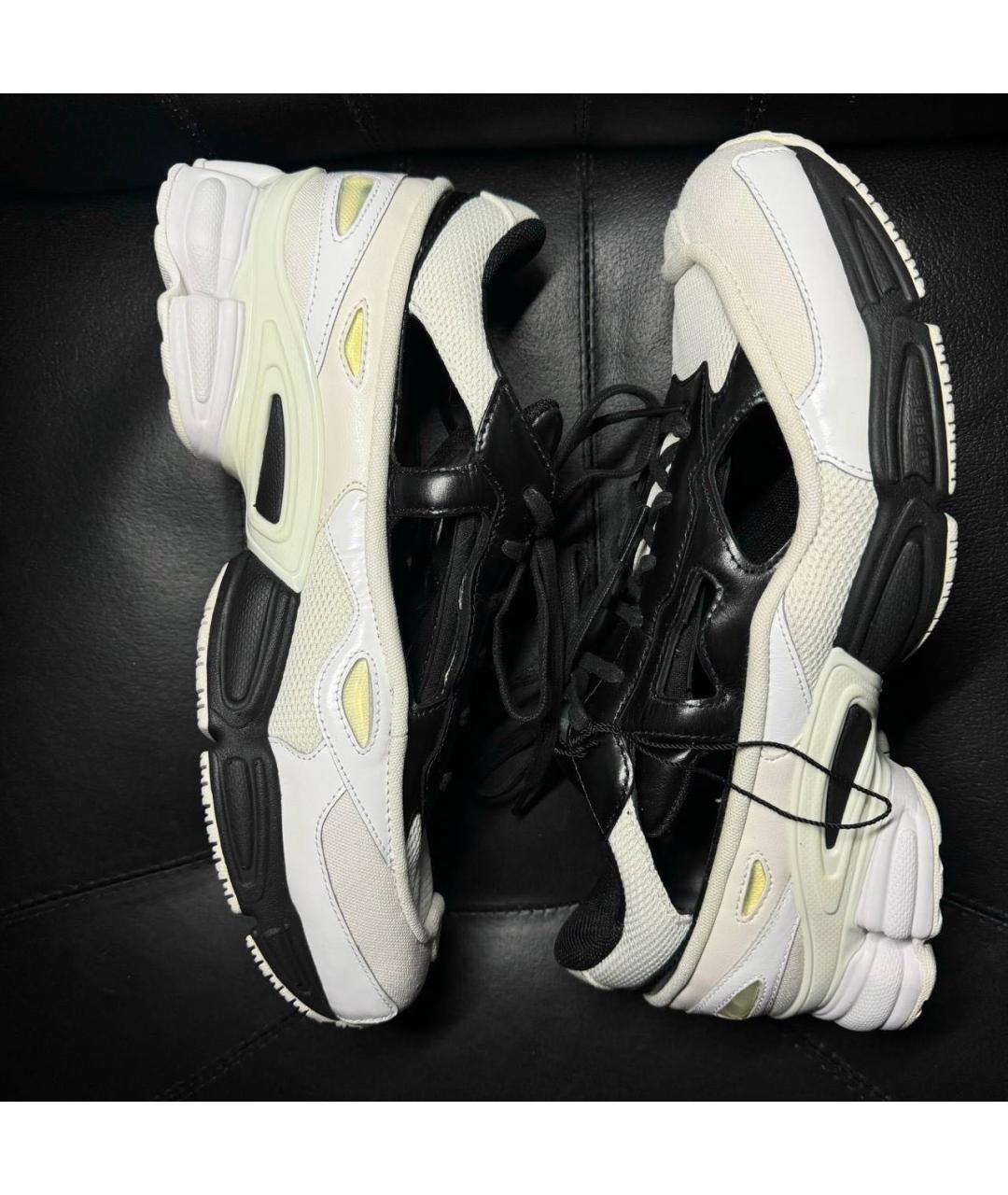 ADIDAS X RAF SIMONS Белые кожаные низкие кроссовки / кеды, фото 4