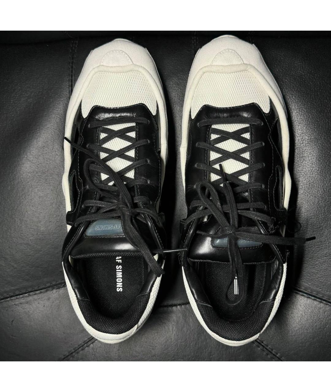 ADIDAS X RAF SIMONS Белые кожаные низкие кроссовки / кеды, фото 7