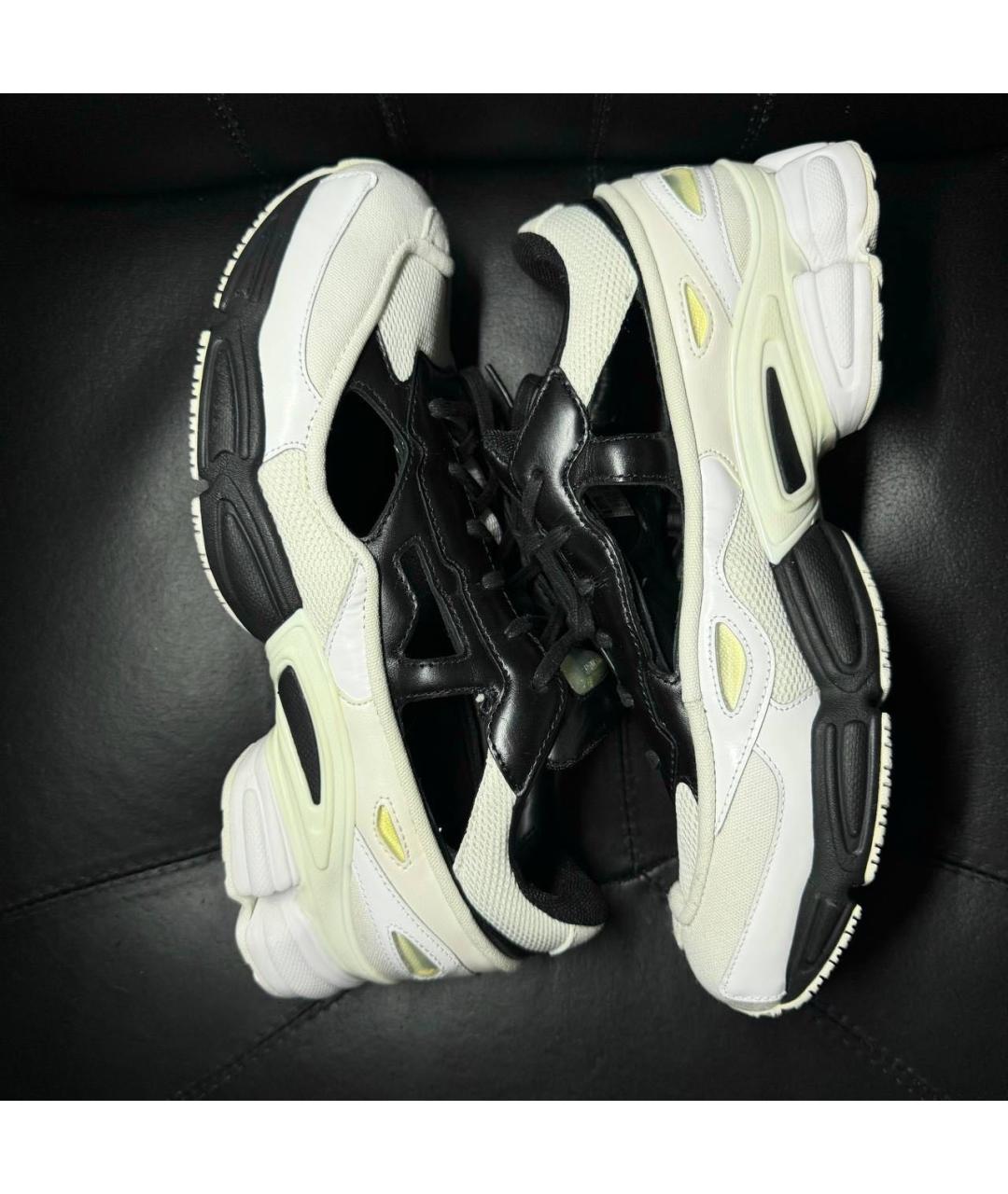 ADIDAS X RAF SIMONS Белые кожаные низкие кроссовки / кеды, фото 5