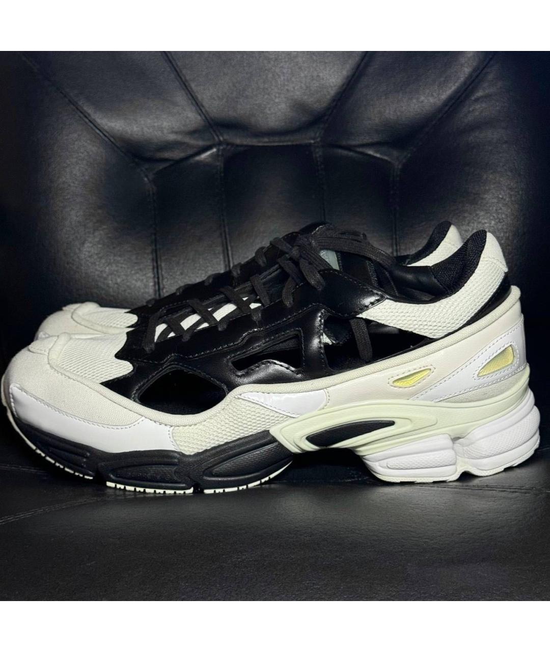 ADIDAS X RAF SIMONS Белые кожаные низкие кроссовки / кеды, фото 3