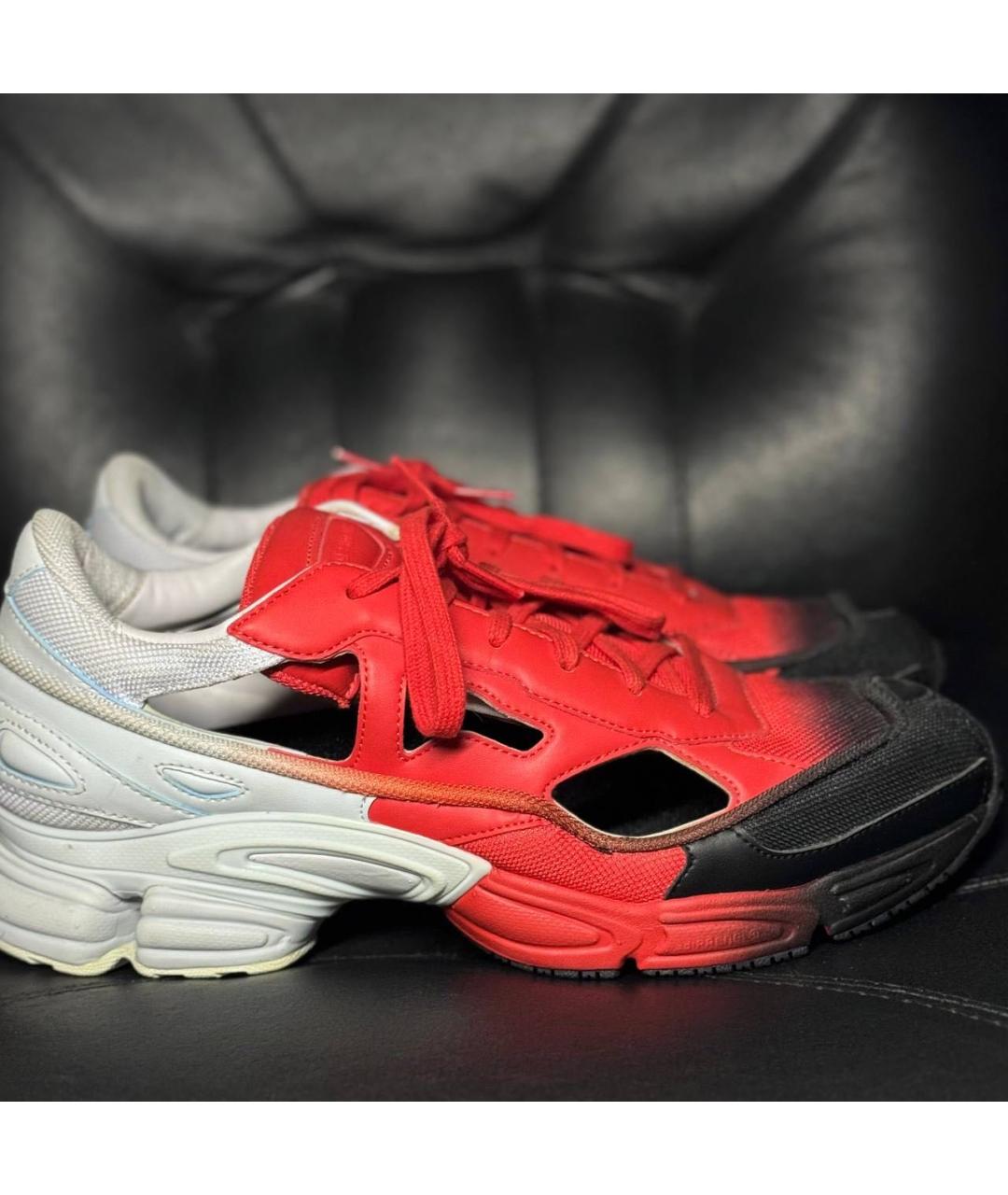 ADIDAS X RAF SIMONS Красные низкие кроссовки / кеды, фото 2