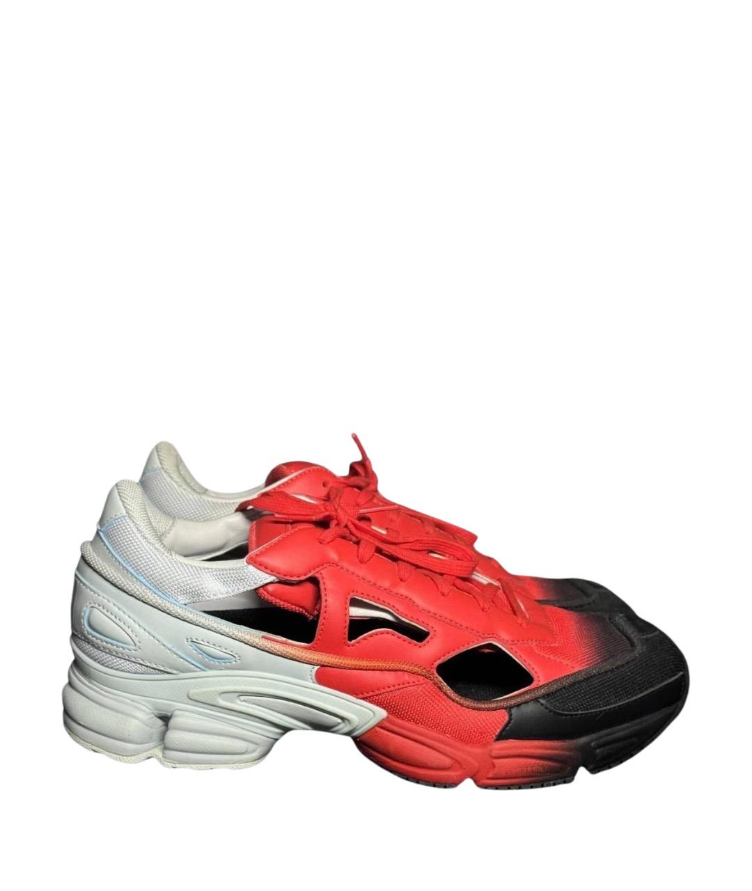 ADIDAS X RAF SIMONS Красные низкие кроссовки / кеды, фото 1