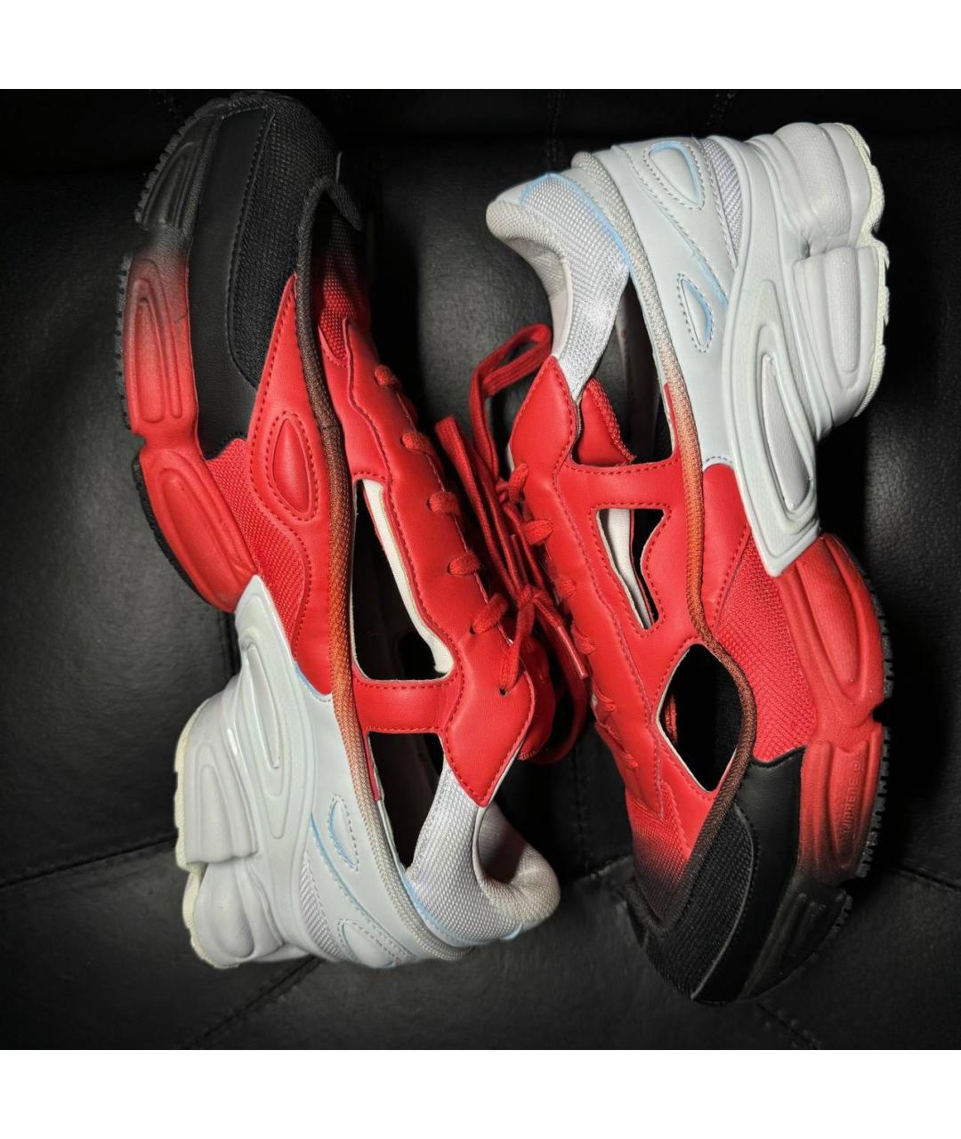 ADIDAS X RAF SIMONS Красные низкие кроссовки / кеды, фото 4