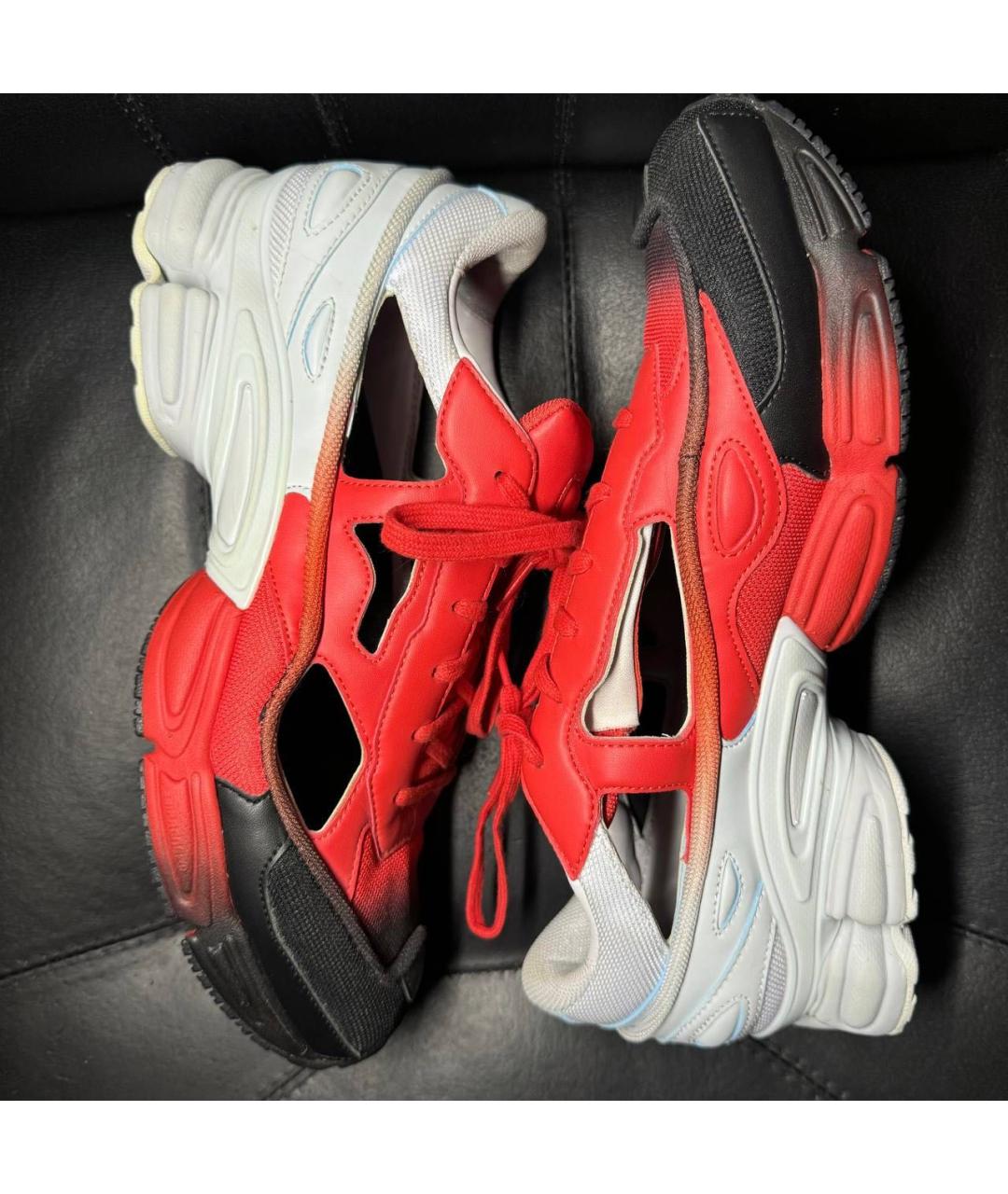 ADIDAS X RAF SIMONS Красные низкие кроссовки / кеды, фото 5