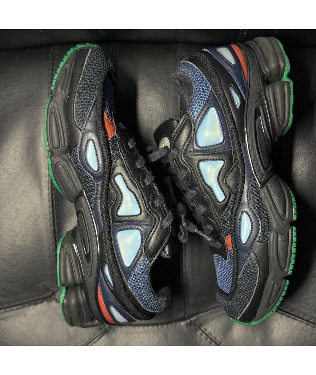 ADIDAS X RAF SIMONS Синие текстильные низкие кроссовки / кеды, фото 5