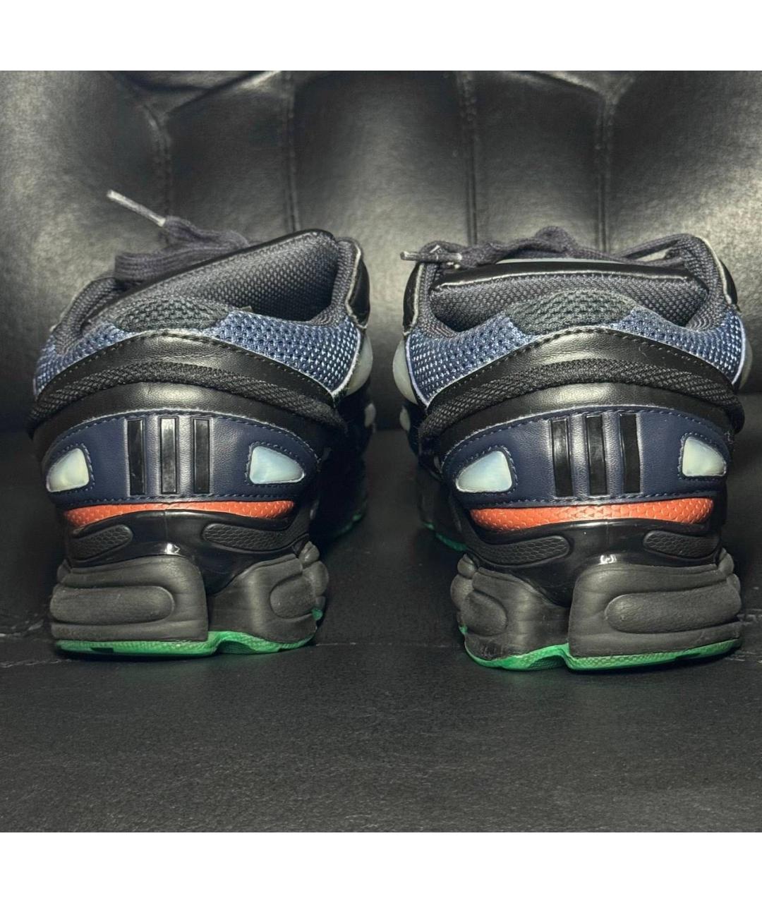 ADIDAS X RAF SIMONS Синие текстильные низкие кроссовки / кеды, фото 2