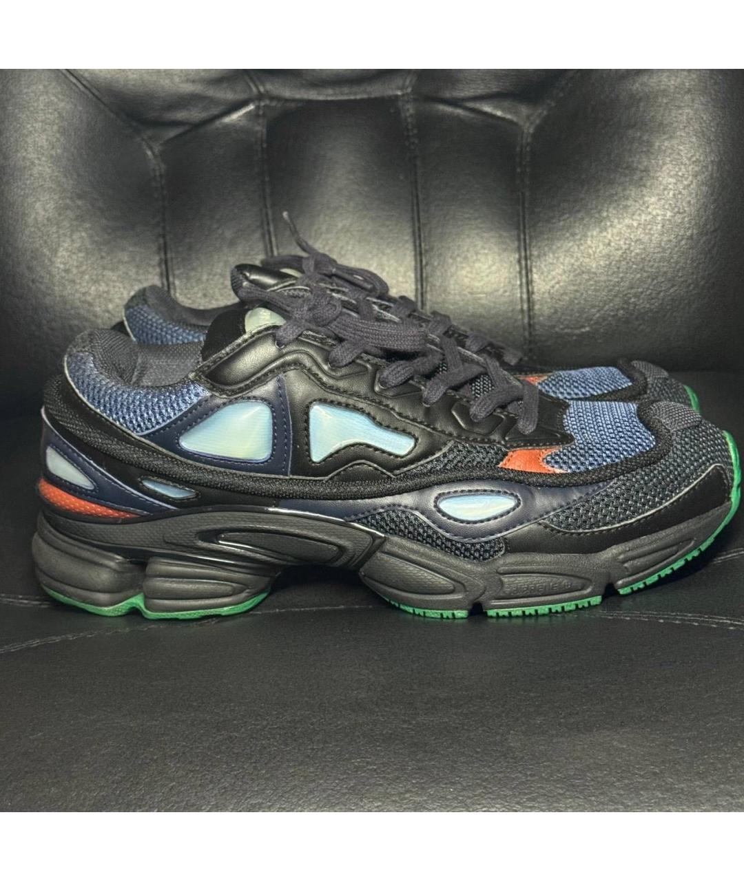 ADIDAS X RAF SIMONS Синие текстильные низкие кроссовки / кеды, фото 9