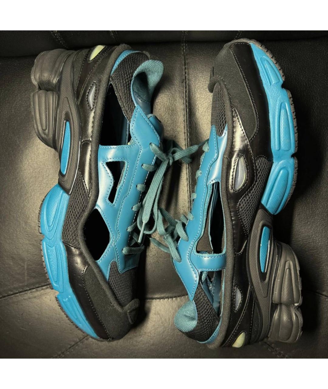 ADIDAS X RAF SIMONS Синие низкие кроссовки / кеды, фото 4