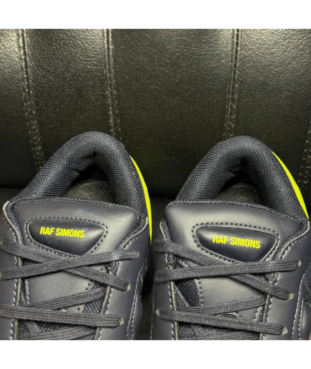 ADIDAS X RAF SIMONS Желтые текстильные низкие кроссовки / кеды, фото 8