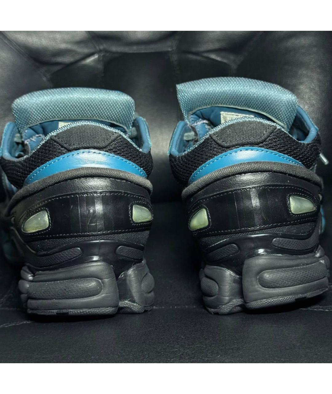 ADIDAS X RAF SIMONS Синие текстильные низкие кроссовки / кеды, фото 2
