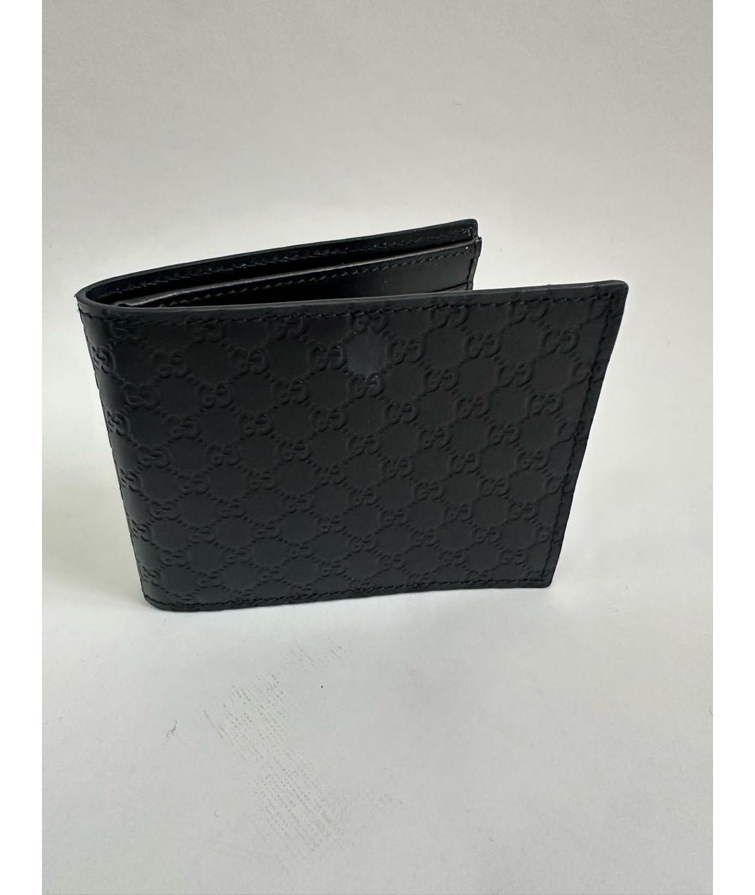 GUCCI Черный кожаный кошелек, фото 6