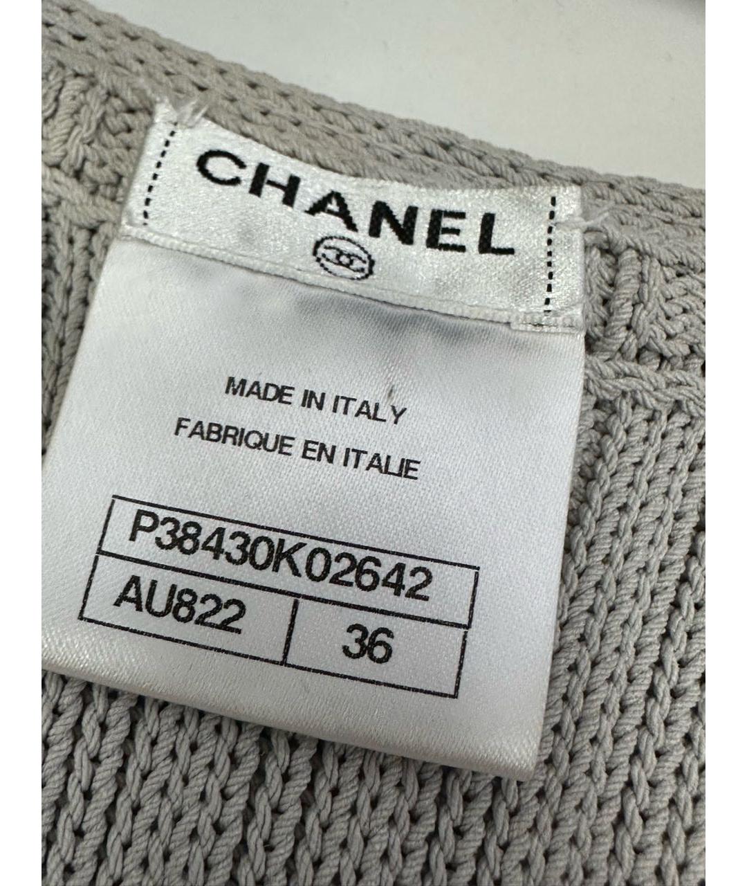 CHANEL Серая блузы, фото 3