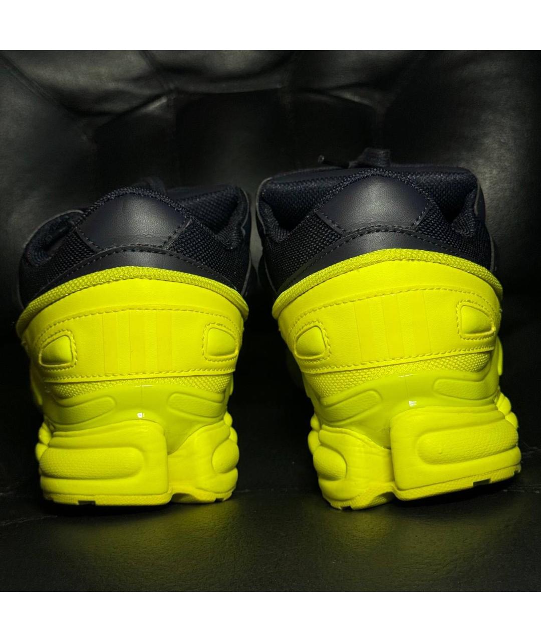 ADIDAS X RAF SIMONS Желтые текстильные низкие кроссовки / кеды, фото 2