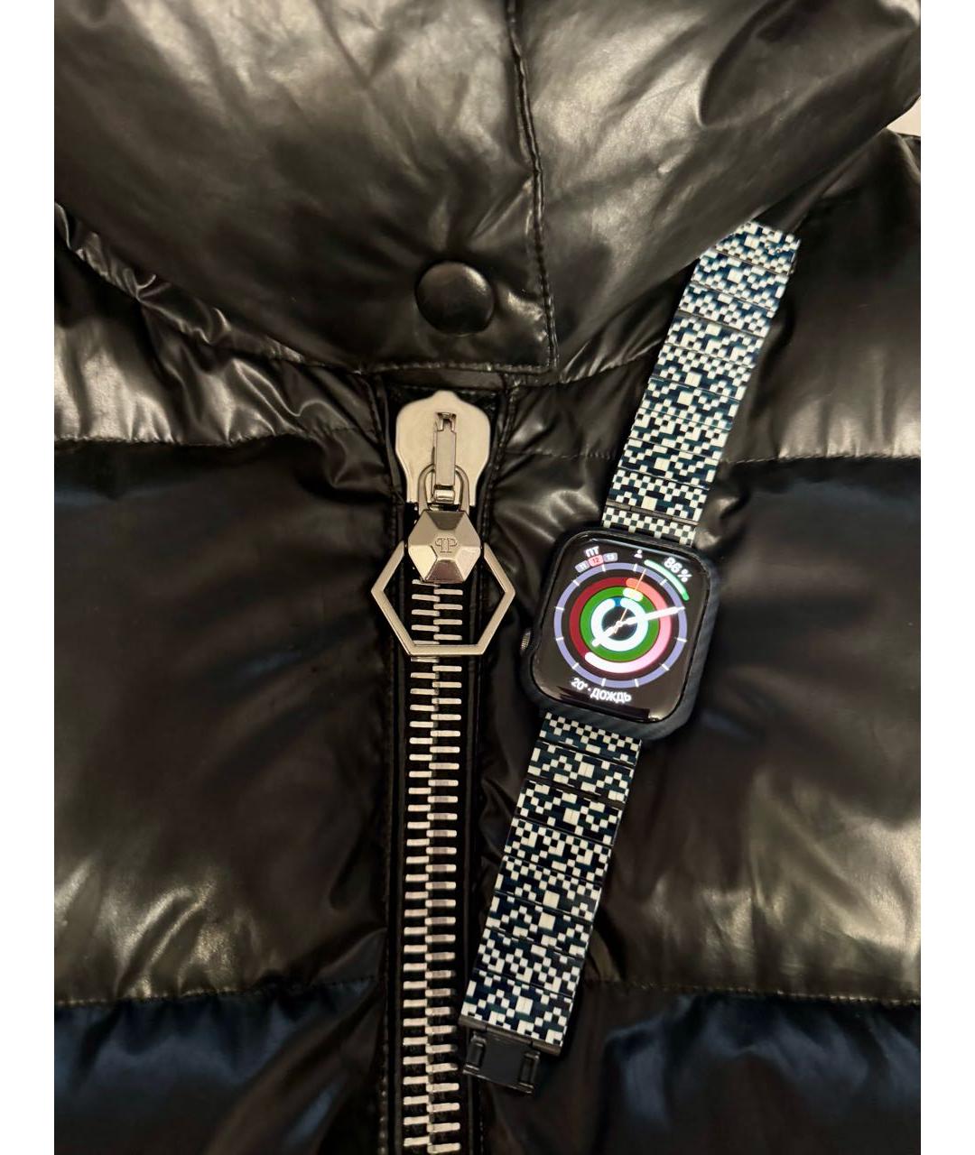 PHILIPP PLEIN Черный полиэстеровый пуховик, фото 6