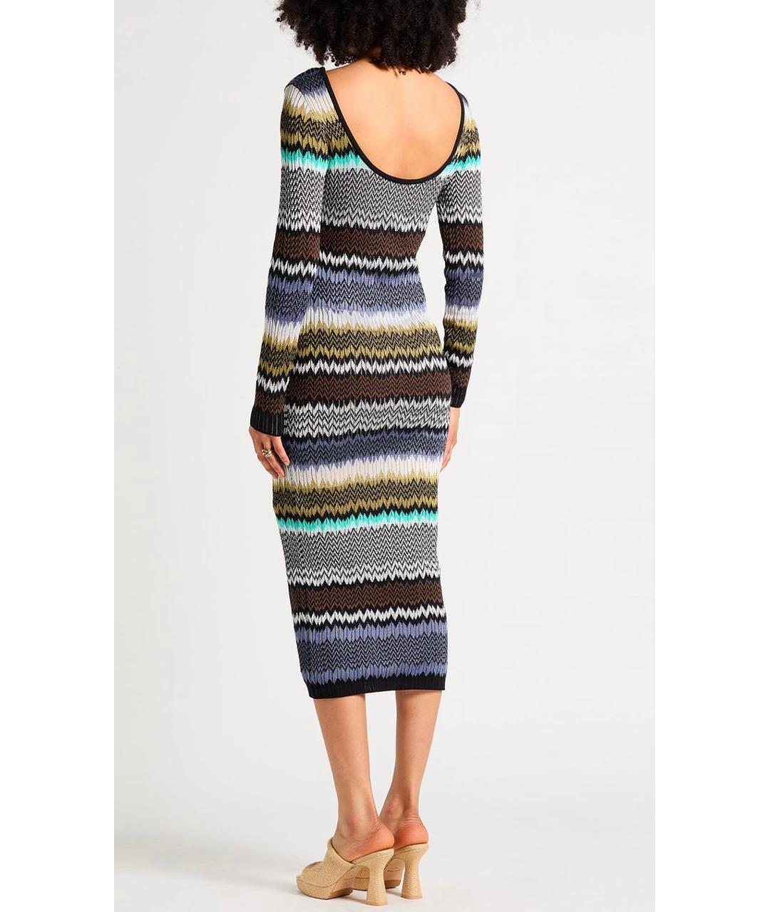 MISSONI Мульти вискозное коктейльное платье, фото 3