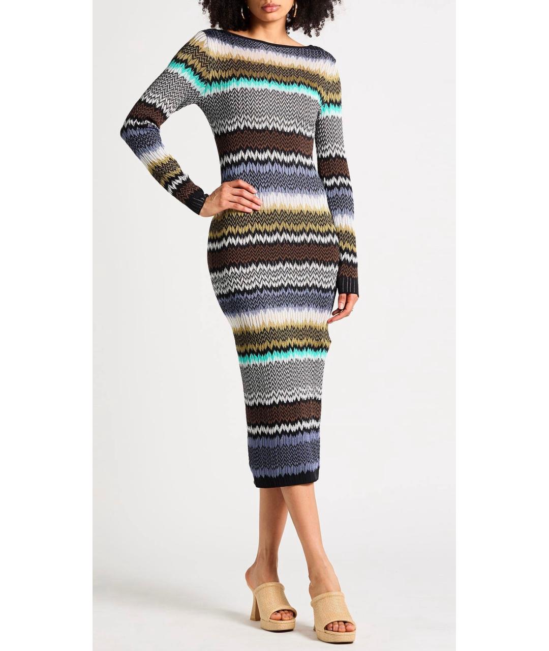 MISSONI Мульти вискозное коктейльное платье, фото 2
