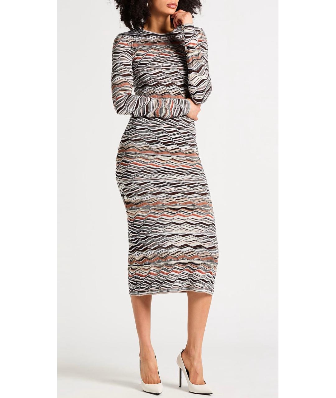 MISSONI Мульти вискозное коктейльное платье, фото 2