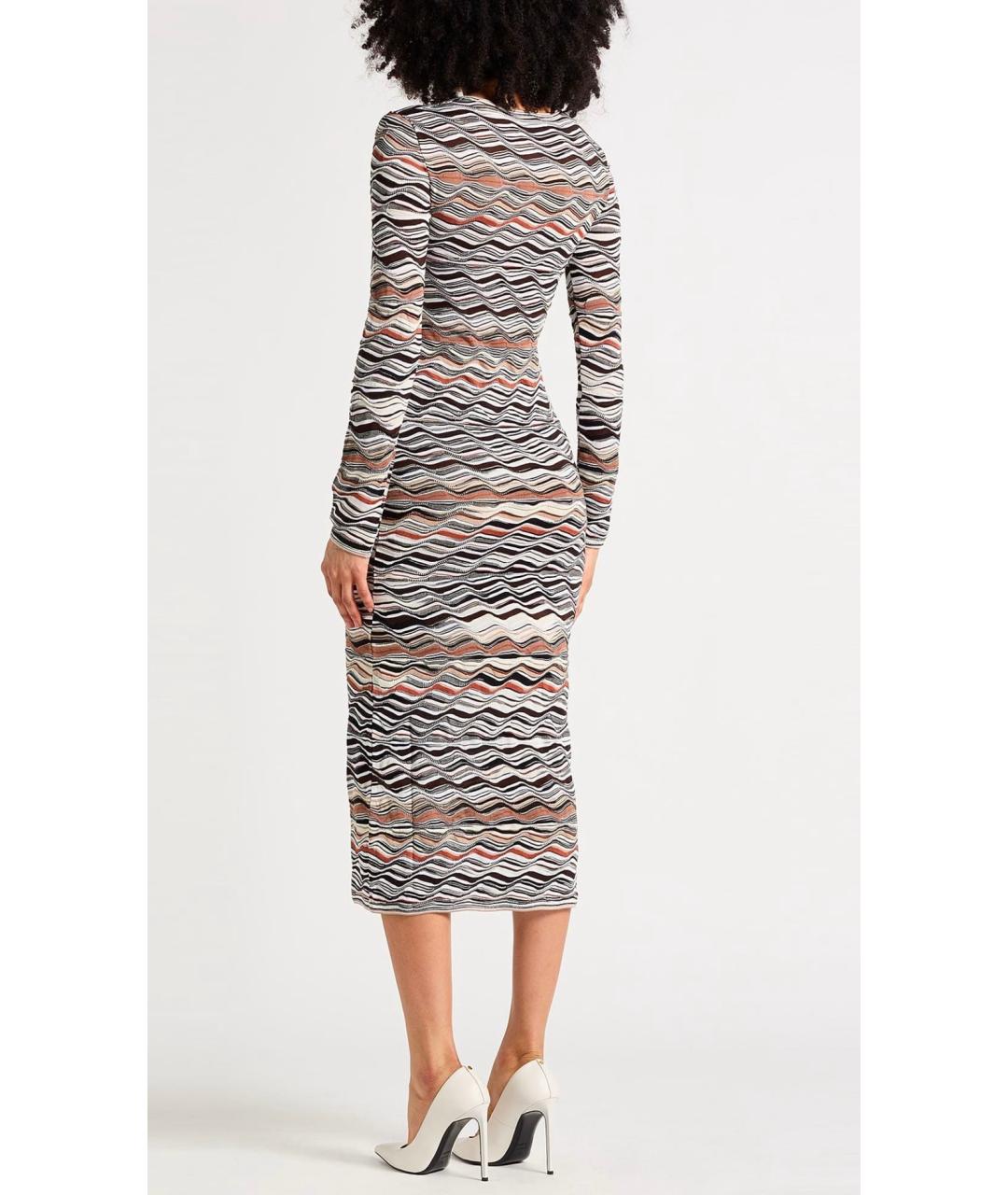 MISSONI Мульти вискозное коктейльное платье, фото 3
