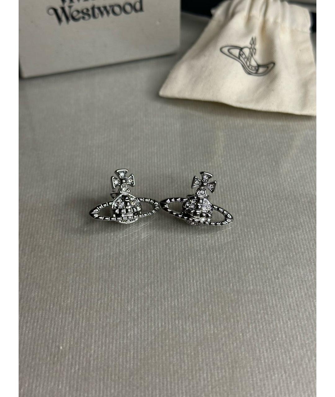 VIVIENNE WESTWOOD Серебряные металлические серьги, фото 5