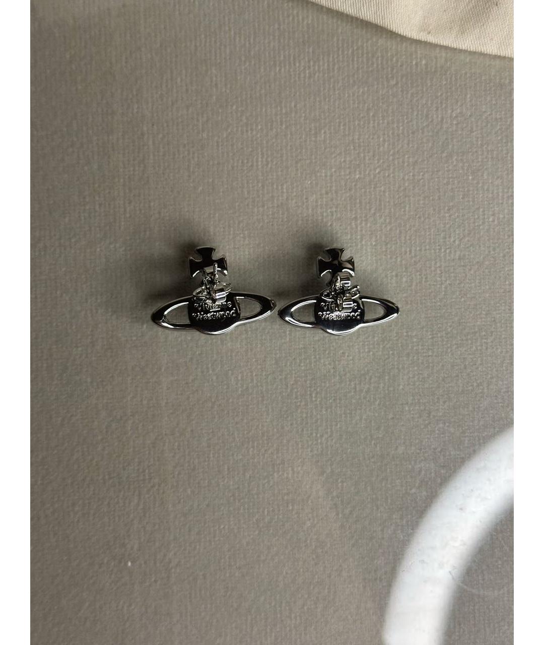 VIVIENNE WESTWOOD Серебряные металлические серьги, фото 2