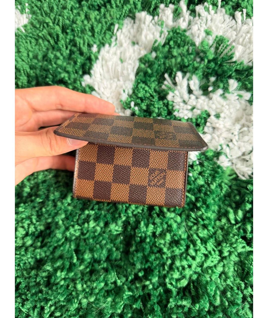 LOUIS VUITTON Коричневая визитница, фото 3