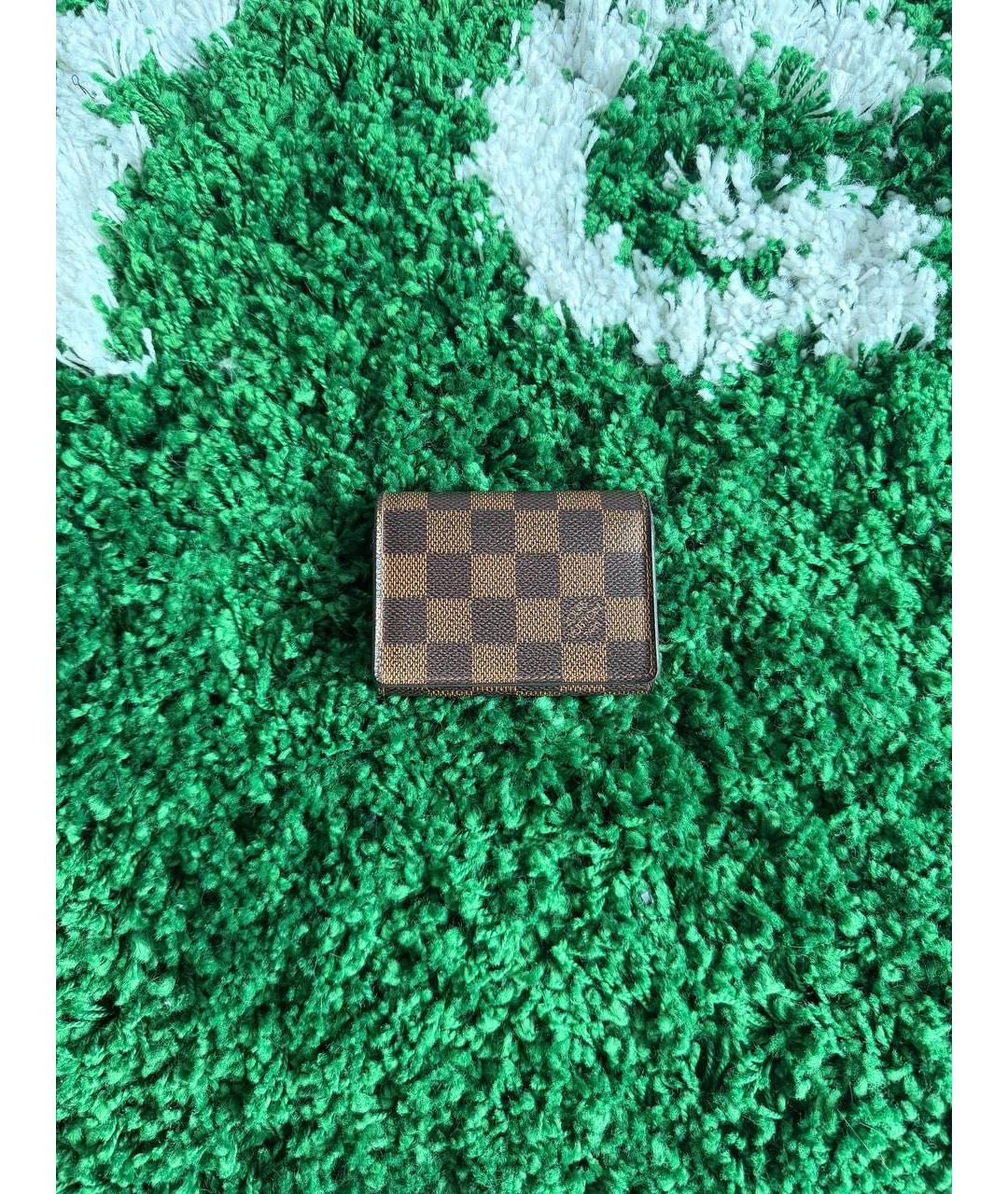 LOUIS VUITTON Коричневая визитница, фото 7