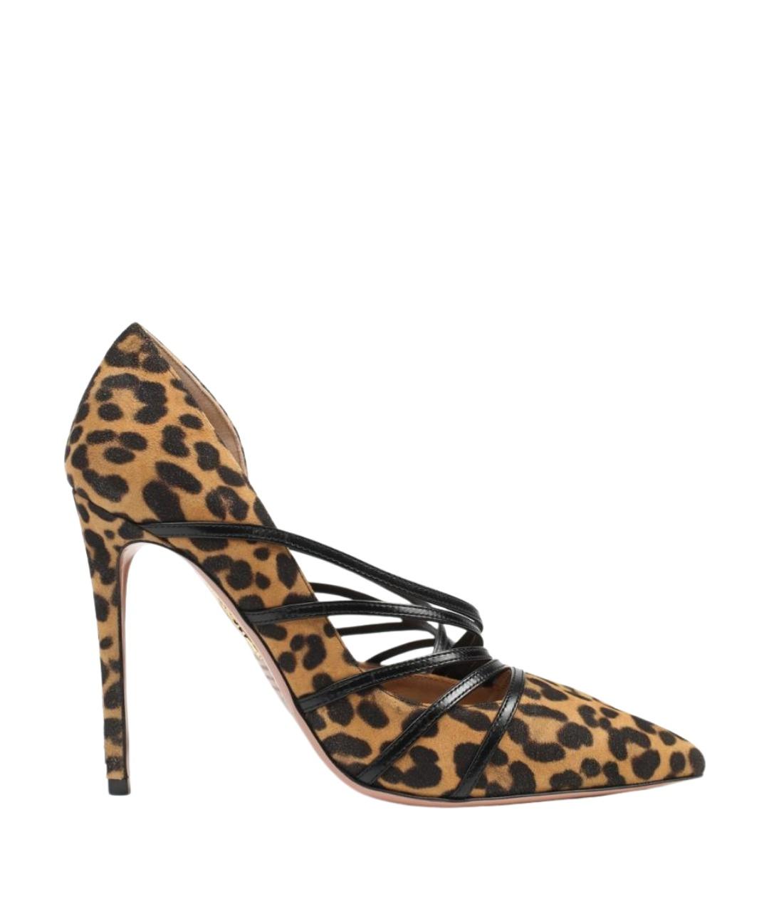 AQUAZZURA Коричневые туфли, фото 1