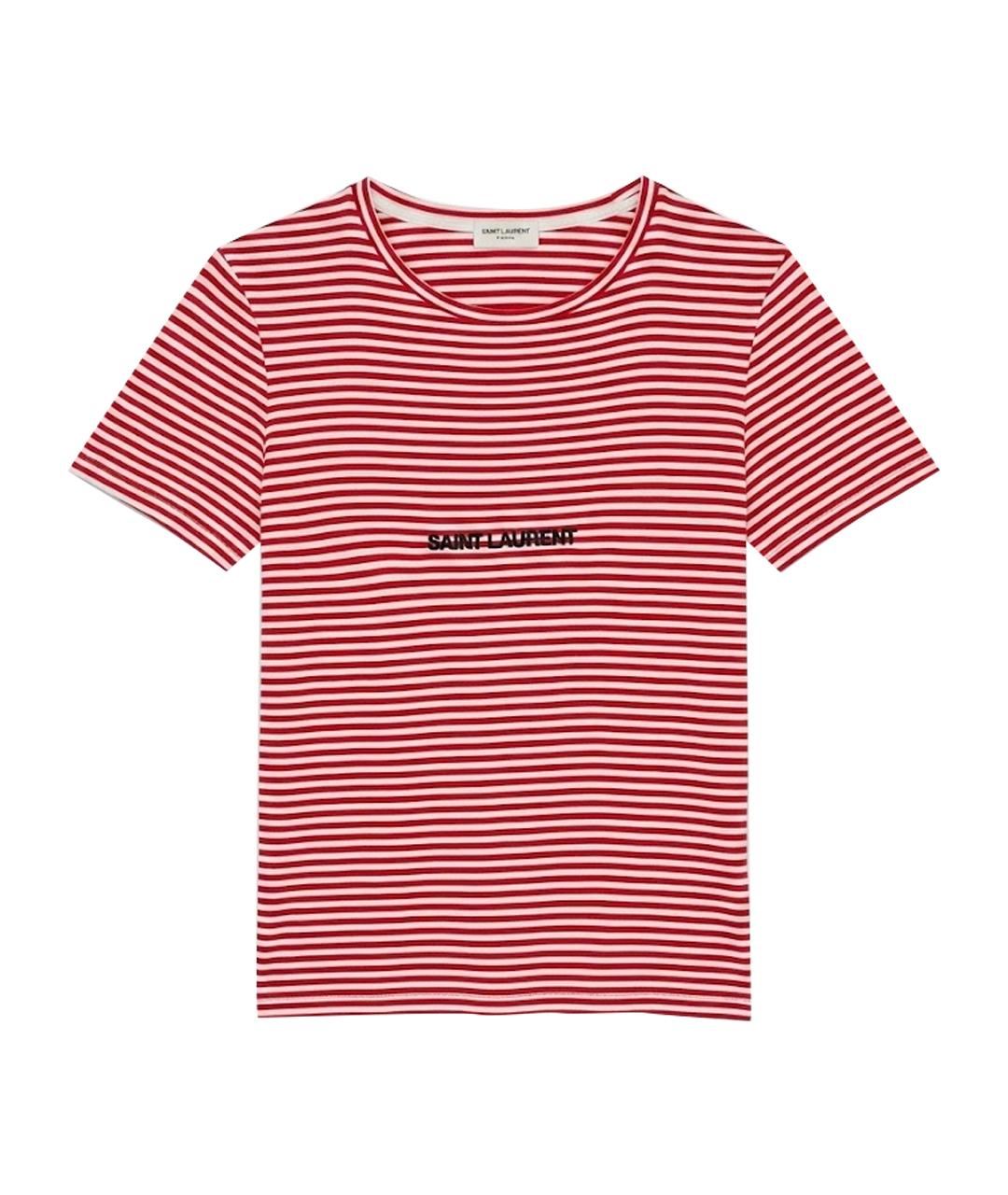 SAINT LAURENT Красная футболка, фото 1