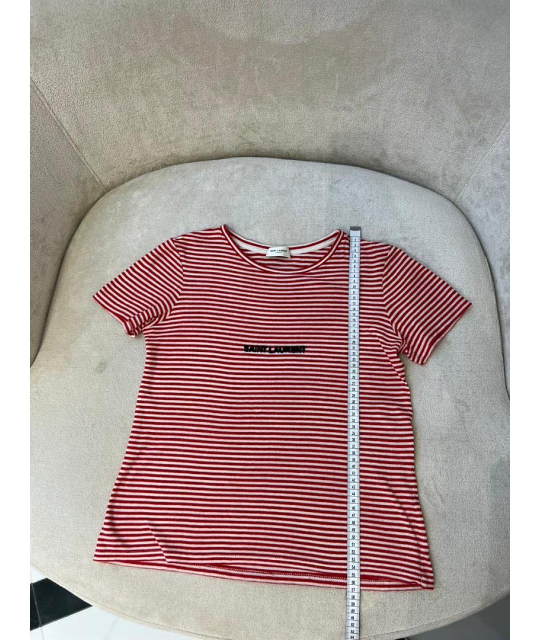 SAINT LAURENT Красная футболка, фото 4