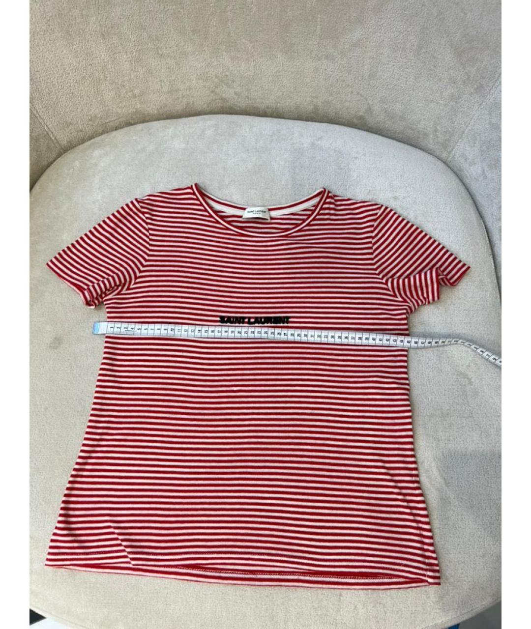 SAINT LAURENT Красная футболка, фото 3