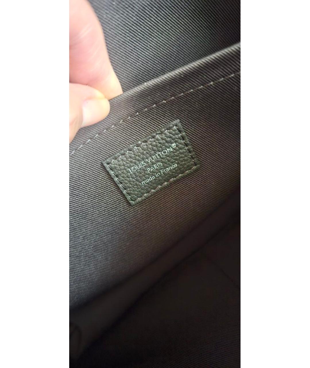 LOUIS VUITTON Серая барсетка, фото 5